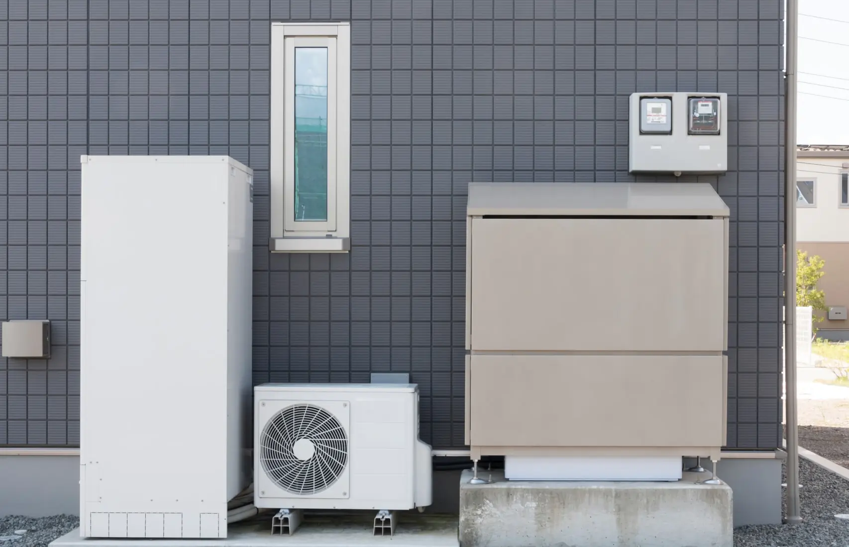 住宅に設置された蓄電池