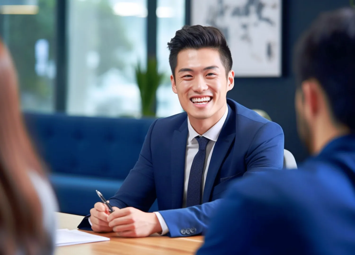 採用情報の男性